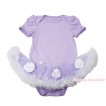 Princess Sofia Lavender Baby Bodysuit Lavender White Rose Pettiskirt JS4548